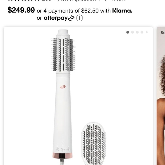 T3 airebrush duo interchangeable hot air blow dry brush - Picture 1 of 2